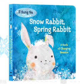 睡前故事 纸板书 季节之书 il Sung Na Snow Rabbit Spring Rabbit 英文原版 低幼儿童绘本 0-3岁 兰登出版