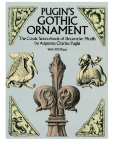 ugin's Gothic Ornament 进口艺术 普金的哥特式装饰：100个盘子装饰图案的经典原始资料