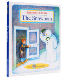 The Snowman 英文原版 雪人 纸板书 趣味翻翻书 多达35个翻页 经典故事书