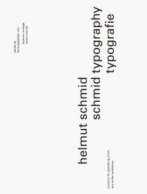 Helmut Schmid: Typography 赫尔穆特·施密德：字体设计 进口艺术