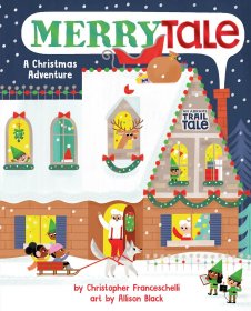 足迹故事 圣诞故事 An Abrams Trail Tale Merrytale 英文原版进口图书 儿童绘本 折叠页纸板书 故事图画书