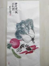 国画《时令蔬菜》