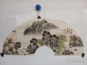 杨石朗山水扇面精品