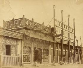 北京老照片，街道旧影，拍摄时间：1860年，老照片复制，限量版