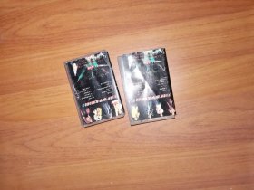 磁带：天王歌神-张学友演唱会精选1、2（歌词封面）黑卡（2盘合售）