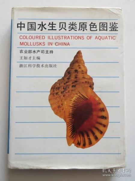 中国水生贝类原色图鉴 精装本全彩图（全店满30元包挂刷，满100元包快递，新疆青海西藏港澳台除外