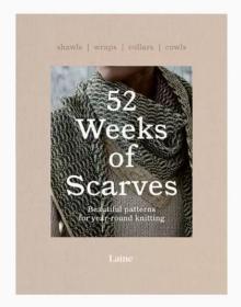 英文原版 52周之围巾：北欧手工针织围巾 52 Weeks of Scarves 进口生活手工编织图案集