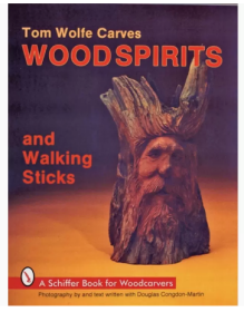 Tom Wolfe Carves Wood Spirits and Walking Sticks木和手杖雕刻