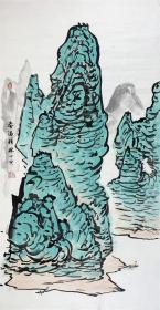 得自作者本人，终身保真    张桂玲四尺整张。
张桂玲教授，1939年出生于吉林省白城市，中国美术家协会会员，国际动画家协会会员，中国出版协会会员，中国装潢设计家协会会员，吉林省文化厅、二轻厅高职晋升评委。1965年毕业于吉林艺术学院工艺系，同年留校任教，在高校教龄为46年，获吉林省优秀教育工作者二次。