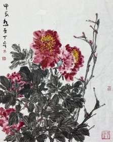得自作者本人，终身保真——乔亚丁，1958年出生于太原，1985年毕业于太原工学院装潢专业，曾研修与中央美术学院油画系。现任山西日报社主任美术编辑、记者，高级美术师，山西日报报业集团书画院副院长，山西新闻美术工作委员会主任，山西省花鸟画学会副秘书长，山西省美术家协会副主席，中国美术家协会会员。