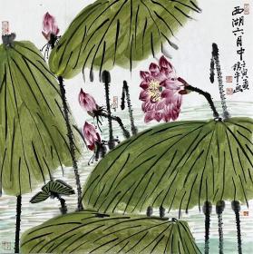 保真字画，假一赔三    邢鸽平，四尺斗方。99-50
邢鸽平

1955年生，河北海兴县人。1990年毕业于浙江美院绘画班，现为浙江画院国家一级美术师，研究馆员，浙江省美协会员，浙江中国画家协会理事，浙江省政协诗书画之友社理事，浙江女花鸟画家协会副主席兼秘书长，浙江省美术评论会会员，浙江省作家协会会员，西泠书画院特聘画师。