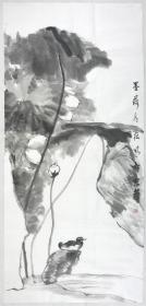 得自作者本人，终身保真    张彦宏，四尺整张。
张彦宏，画家，山东济南人。现为中国美术家协会会员，现任中国书画家创作基地专职画家。2004年就读于中国艺术研究院研究生院高级研修班，2006年就读于清华大学美术学院研究生院进修班。