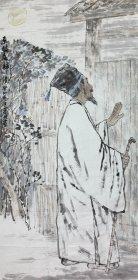 得自作者本人，终身保真（有合影）         穆晋国，笔名“沫石”，1956年6月出生，祖籍河北省。中国美术家协会会员、四川省美术家协会会员、四川省诗书画院特聘画师、成都市画院专职画家。