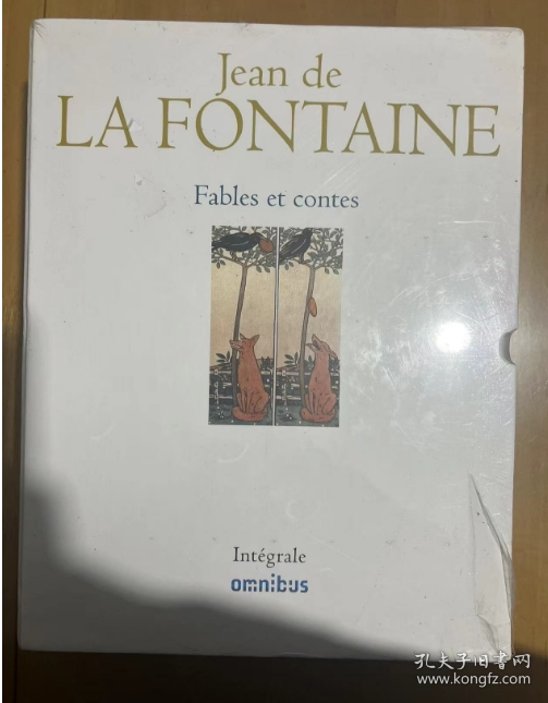 Jean de La Fontaine 让·德拉方丹 法国古典文学的代表作家之一 精盒装 塑封 法文版 超厚 Fables et contes