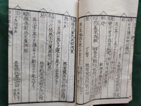 线装《助语审象》存2册，日本原版书 1815年