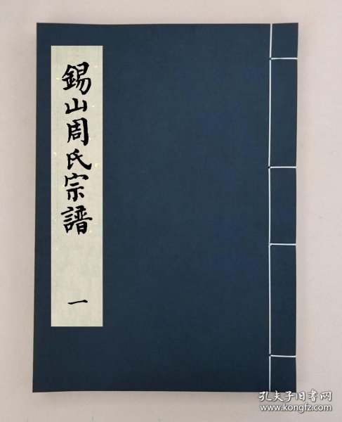 【提供资料信息服务】锡山周氏大统宗谱七十四卷，全123册，（民国)周翰，光霁祠，江苏无锡