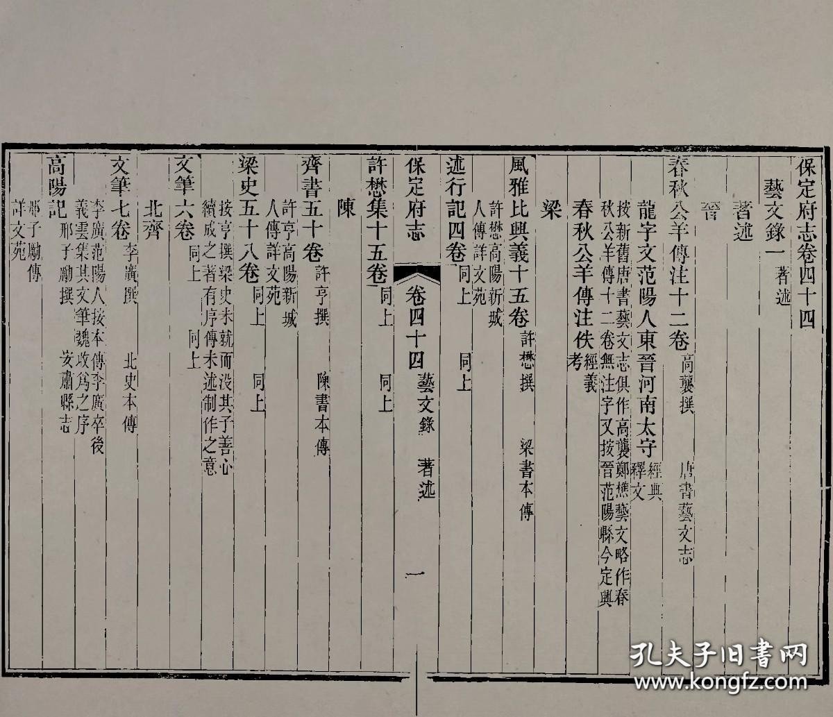 【提供资料信息服务】[光緒]保定府志七十九卷首一卷_（清）李培祜、朱靖旬修 （清）張豫塏等纂 ,全22册