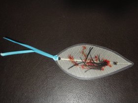 叶子型书签