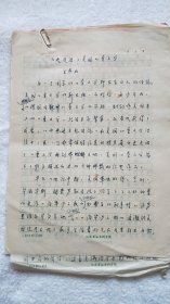 《历史走进了美国儿童文学》金燕玉 手稿15页【金燕玉 旧藏儿童文学名人墨迹】（LS04）