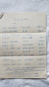 原江苏省文联副主席、省作家协会副主席：海笑（1927-2018）自订《海笑作品目录》手稿10页【徐采石 旧藏当代作家墨迹】（LS03）