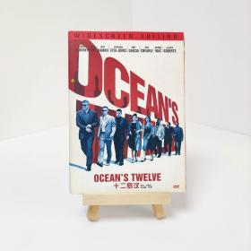 精装 十二罗汉 Ocean's Twelve 带中字 电影 DVD 乔治·克鲁尼、布拉德·皮特、朱莉娅·罗伯茨、马特·达蒙、凯瑟琳·琼斯等一众大牌主演