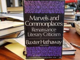 Marvels and Commonplaces ; Renaissance Literary Criticism