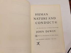 John Dewey: Human Nature & Conduct