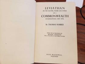 Leviathan or the Matter, Forme and Power of a Commonwealth Ecclesiasticall and Civil