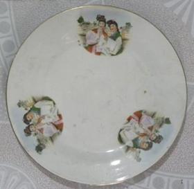 西厢记瓷盘—中国山西