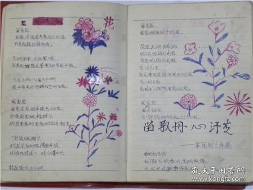 山西省太原市电影公司《电影工作笔记本》一个妙龄少女自制美术笔记.带两张邮票（1976年左右）