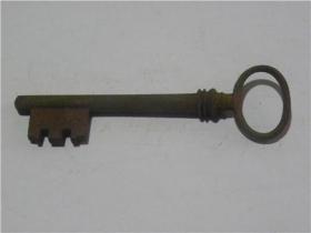 清代大柜锁铁钥匙-5（可当装饰品）