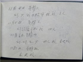 《笔记本》详细记录了90年代太原市北城区地方志编篡委员会经过.跟李桂昌等学习武术.到长治市参加比赛.参加太原市老年骑游学会成立等等（三册）