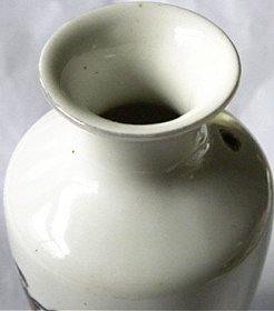 早期外销牛郎织女小瓷花瓶