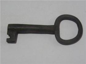 清代大柜锁铁钥匙-5（可当装饰品）