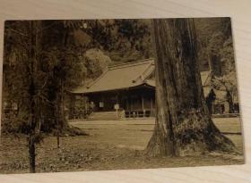 日光二荒山神社 日本早期明信片 风景老明信片