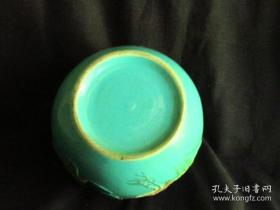 清代汪同顺雕瓷“一路莲科”松石绿釉粉彩罐（传世品-孔网的优品不像【淘宝】【京东】它们有降价的机会而降低身价；该真品老货也不会有降价优惠的机会，只会多一日多一月多一年越多升价！您放入购物车了就快下单付款了！）