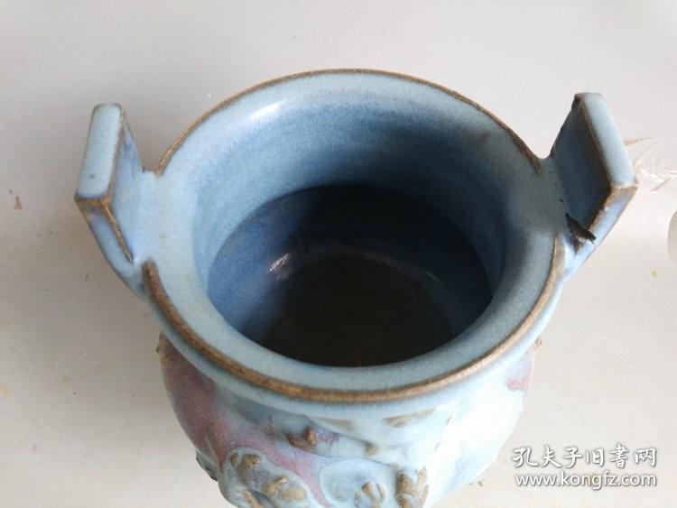 点击查看原图 少见的元代传世钧窑瓷炉    ·