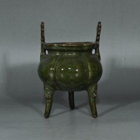 宋代张公巷窑双耳炉（13.5×8.5cm¥180