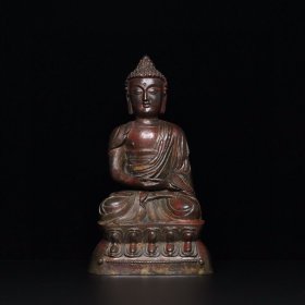 精品旧藏老铜器【大日如来佛】摆件，工艺精湛，包浆老道，细节如图，高*宽*厚：23.8*13.6*9.8厘米，重：1162克，特价1140出，代理加价转图！