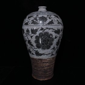 元代青花开片缠枝牡丹梅瓶（43×30cm¥1000