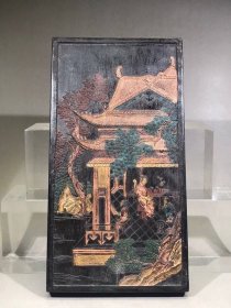 正宗徽州老墨世掌丝纶，重约490g，19.1×10.2×1.8cm。批发价266，可以用的老墨，砚。墨！文玩