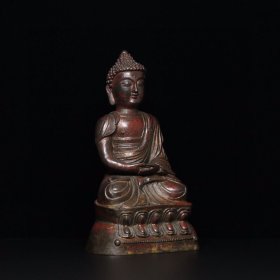 精品旧藏老铜器【大日如来佛】摆件，工艺精湛，包浆老道，细节如图，高*宽*厚：23.8*13.6*9.8厘米，重：1162克，特价1140出，代理加价转图！