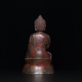 精品旧藏老铜器【大日如来佛】摆件，工艺精湛，包浆老道，细节如图，高*宽*厚：23.8*13.6*9.8厘米，重：1162克，特价1140出，代理加价转图！