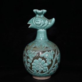 宋代缠枝牡丹凤头瓶（24.5×14cm¥160