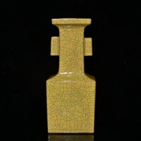 宋代汝窑开片四方贯耳瓶（22.8×10cm¥192