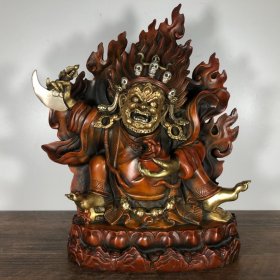 铜鎏金鎏银坐藏佛，高29.6厘米，底部宽20厘米，重4070克，¥3000