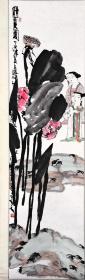 中美协会员、紫光阁画院特聘一级画家：刘克宁（李云青）—— 《晴夏图》人物画立轴，1997年作