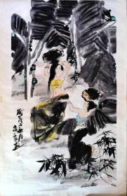 中美协会员、北京唐风美术馆特邀画家——徐云：《民族少女》写意人物