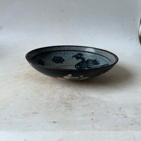 乡下收的宋代吉州窑瓷碗口径15.5高5.5厘米