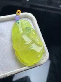 清代天然翡翠冰种厚装步步高升尺寸58X34X12